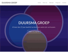 Tablet Screenshot of duursmagroep.nl